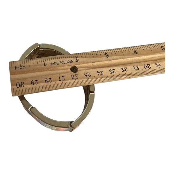 Enamel Chevron Stretch Bracelet Elastic Metal Retro Vintage Colorful Diva Hippie - Picture 4 of 10